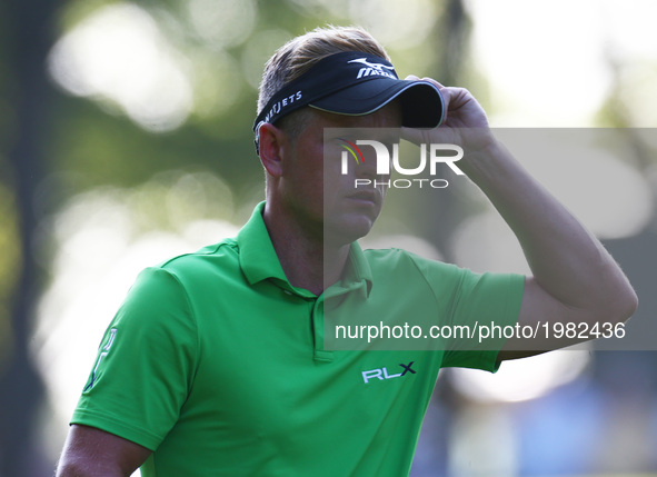 ,Luke Donald of England
during 1st Round for the 2017 BMW PGA Championship on the west Course at Wentworth on May 25, 2017 in Virginia Water...