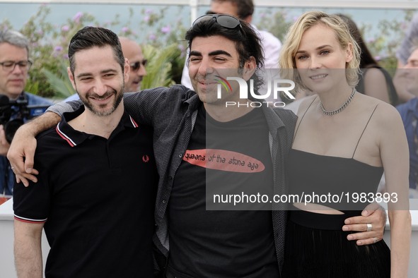 Denis Moschitto , Diane Kruger , Fatih Akin at IN THE FADE Photocall during the 70th Cannes Film Festival at the Palais des Festivals. Canne...