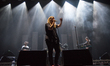 English poet, spoken-word artist and playwright Kate Tempest performs live on stage at O2...