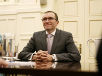  Special Adviser of the Secretary-General on Cyprus, Espen Barth Eide, in Athens on May 29, 2017 during meeting on the Cyprus issue (