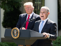 Scott Pruitt, EPA Administrator, spoke after President Trump made the statement that the United States is withdrawing from the Paris Climate...