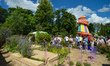 A view of 'Until Love Conquers Fear - A Garden for Trocaire' by Linda McKeown, and and 'En...