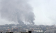 Smoke rises following what witnesses said were Israeli air strikes in Rafah in the souther...
