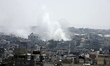 Smoke rises following what witnesses said were Israeli air strikes in Rafah in the souther...