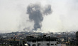 Smoke rises following what witnesses said were Israeli air strikes in Rafah in the souther...