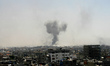 Smoke rises following what witnesses said were Israeli air strikes in Rafah in the souther...