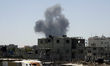 Smoke rises following what witnesses said were Israeli air strikes in Rafah in the souther...
