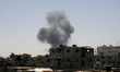 Smoke rises following what witnesses said were Israeli air strikes in Rafah in the souther...