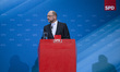 Chairman and Chancellor candidate of the Social Democratic Party (SPD) Martin Schulz is pi...