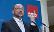 Chairman and Chancellor candidate of the Social Democratic Party (SPD) Martin Schulz is pi...