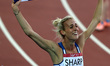 (140802) -- GLASGOW, August 2, 2014 () -- Lynsey Sharp of Scotland celebrates after the wo...