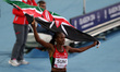 (140802) -- GLASGOW, August 2, 2014 () -- Eunice Jepkoech Sum of Kenya celebrates with the...