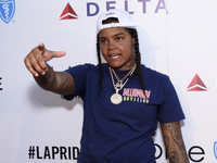 Young M.A attends LA Pride Music Festival on June 10, 2017 in West Hollywood, California. The two-day LGBTQ community celebration includes a...