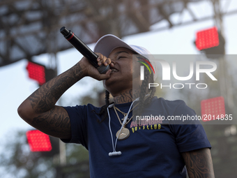 Young M.A performs onstage during LA Pride Music Festival on June 10, 2017 in West Hollywood, California. The two-day LGBTQ community celebr...