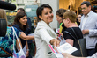 Former French Education Minister and candidate for the France's Socialist political party...