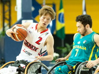 Renshi Chokaion the field during the basketball game - Australia vs Japan semi-final game at 2017 Men’s U23 World Wheelchair Basketball Cham...