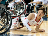 Takuya Furusawa on the field during the basketball game - Australia vs Japan semi-final game at 2017 Men’s U23 World Wheelchair Basketball C...