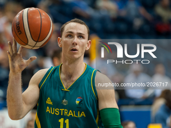 om O’Neill-Thorne on the field during the basketball game - Australia vs Japan semi-final game at 2017 Men’s U23 World Wheelchair Basketball...