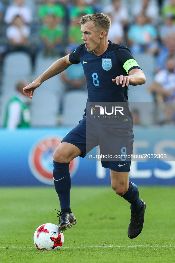 James Ward-Prowse (ENG)  during the UEFA U-21 European Championship Group A football match Slovakia vs England in Kielce, Poland on June 19,...
