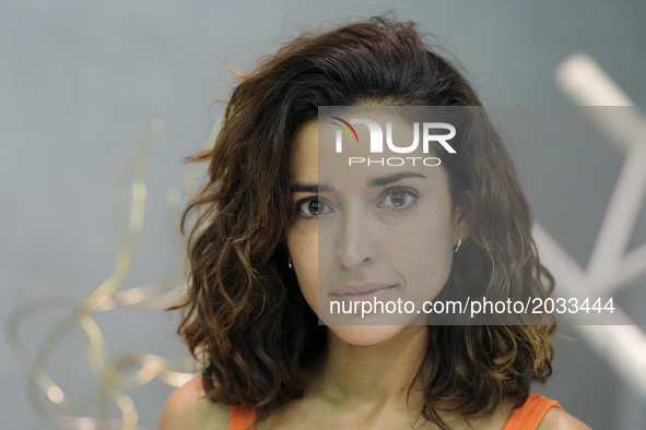 The actress Inma Cuesta poses for the photographers during the press screening of the exhibition Tu Silla Su Refugio in Madrid. June 20, 201...