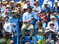 Umpire Fergus Murphy doing Thomas Kokkinakis  (AUS) agoinst mILOS Raonic (CAN)  during Round One match on the second day of the ATP Aegon Ch...