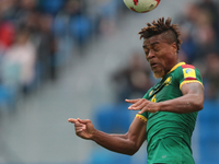 Adolphe Teikeu of the Cameroon national football team vie for the ball during the 2017 FIFA Confederations Cup match, first stage - Group B...