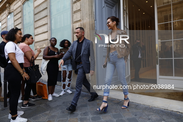 Bella Hadid out and about in Paris, France, on June 22, 2017. 