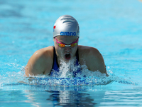 Kristyna Horska (CZE) competes in Women's 100 m Breaststroke during the international swimming competition Trofeo Settecolli at Piscine del...
