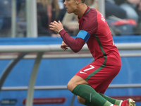 Cristiano Ronaldo of the Portugal national football team vie for the ball during the 2017 FIFA Confederations Cup match, first stage - Group...