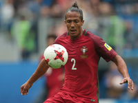 Bruno Alves of the Portugal national football team vie for the ball during the 2017 FIFA Confederations Cup match, first stage - Group A bet...