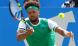 Jo-Wilfried Tsonga FRA against Gilles Muller LUX during Round Two match on the third day o...