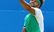 Jo-Wilfried Tsonga FRA against Gilles Muller LUX during Round Two match on the third day o...