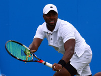  Donald Young (USA) against  Marin Cilic CRO during Men's Singles Quarter Final match on the fourth day of the ATP Aegon Championships at th...