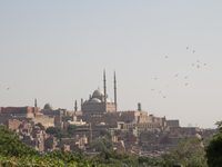 The mosque Mohammed Ali Pasha from Al-Azhar park in Cairo on June 9, 2017 (