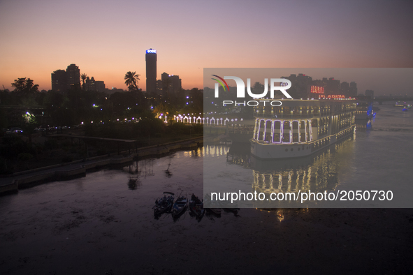 The view of Cairo from the bridge 6th of October on June 16, 2017 