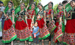 Members of the Sanskriti India Dance Group take part in a multi-cultural Canada Day parade...