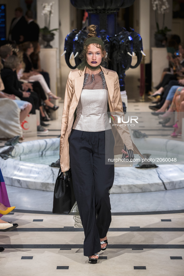 Anja Gockel at Mercedes-Benz Berlin Fashion Week Spring/Summer 2018