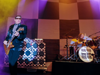 Rick Nielsen (L) and Daxx Nielsen perform with Cheap Trick at Emo's on May 16, 2014 in Austin, Texas. (