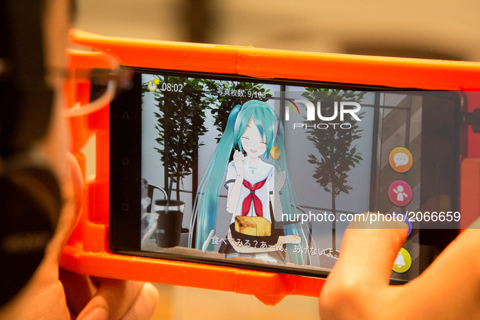 Japan Augmented-reality VR Idol Hatsune Miku