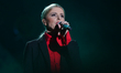 Halina Mlynkova, a Czech-born Polish singer, a former vocalist of a popular Polish folk-ro...