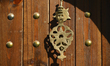 A view of a knocker and a traditional door inside Rabat's Kasbah of the Udaya.On Friday,...