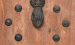 A view of a knocker and a traditional door inside Rabat's Kasbah of the Udaya.On Friday,...