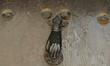 A view of a knocker and a traditional door inside Rabat's Kasbah of the Udaya.On Friday,...