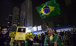 People celebrate in Sao Paulo, Brazil, July 12, 2017, after Brazil's former president Luiz...