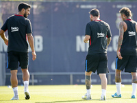 Leo Messi, Luis Suarez and Neymar Jr. during the FC Barcelona training, on 17 july 2017. Photo: Joan Valls/Urbanandsport/Nurphoto -- (