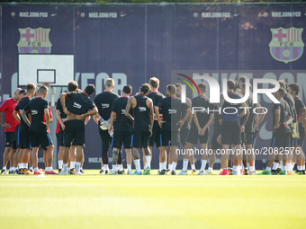 FC Barcelonaplayers during the training, on 17 july 2017. Photo: Joan Valls/Urbanandsport/Nurphoto -- (