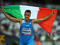  Simone Manigrasso of Italy Men's 400m T44 Final
 during IPC World Para Athletics Championships at London Stadium in London on July 17, 2017...