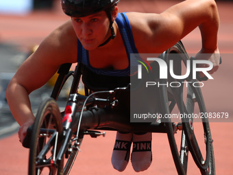 Chelsea McClammer of USA Women's 400M T53 Round 1 Heat 2  Women's 400M T53 Round 1 Heat 2 during IPC World Para Athletics Championships at L...
