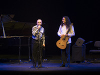 Jazz pianist Michel Camilo and flamenco guitarist Tomatito during his concert at the Teatro Real in Madrid. Spain July 18, 2017 (