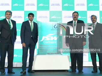 Parth Jindal son of Sajjan Jindal Chairman of Jindal Group at the launch of  JSW Cement on July 19,2017 in Kolkata,India. (